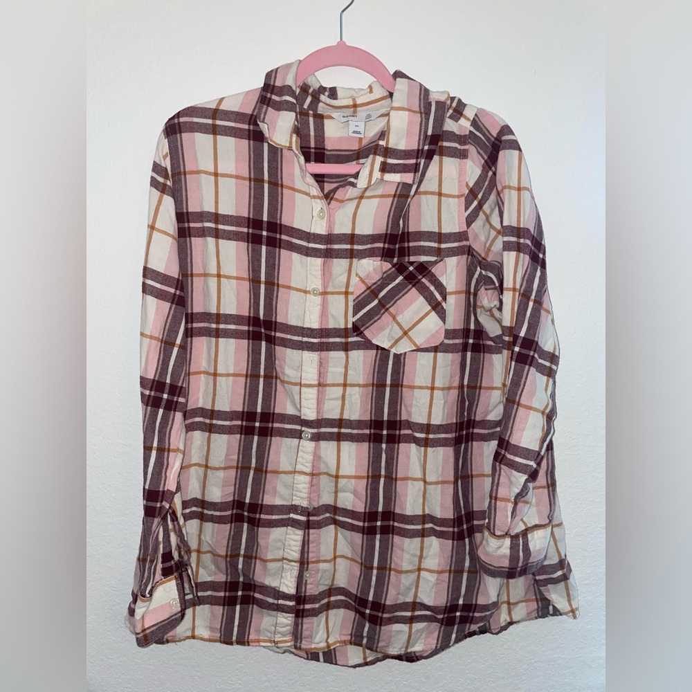 Old navy Tunic button down shirt size XL